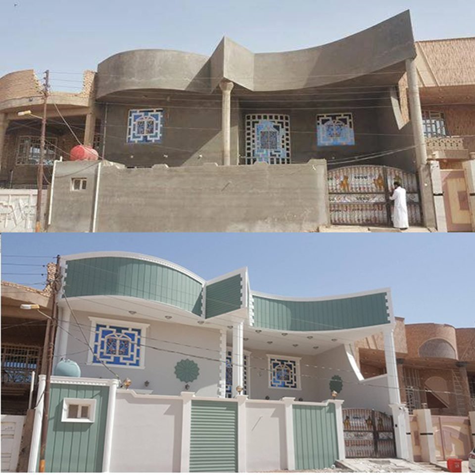 ترميم واجهات حي العارض